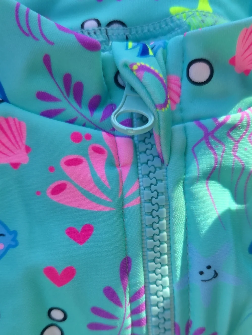 Up And Fast One Piece Infant Sea Creature Swimsuit And Hat Size 6-9 Months